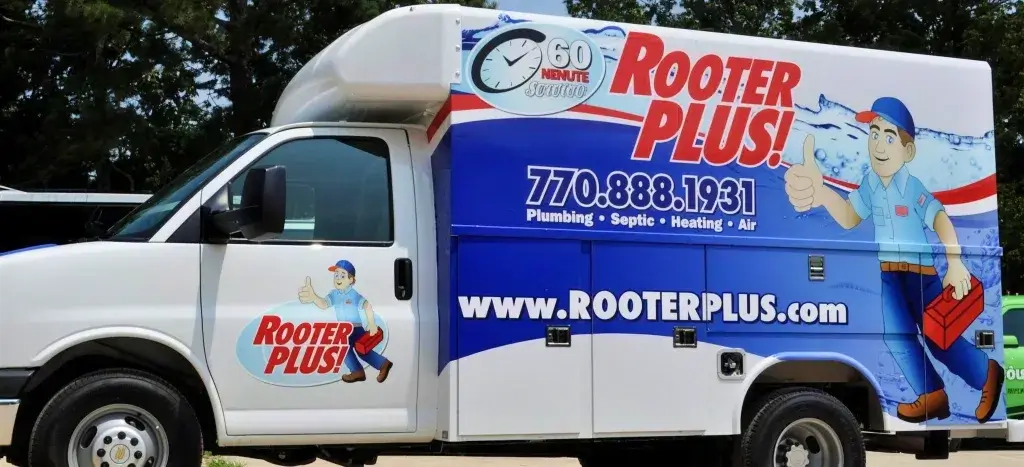 A RooterPLUS service truck